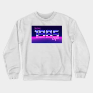 Original 1985 Style - 80s Neon Grid Nostalgia Crewneck Sweatshirt